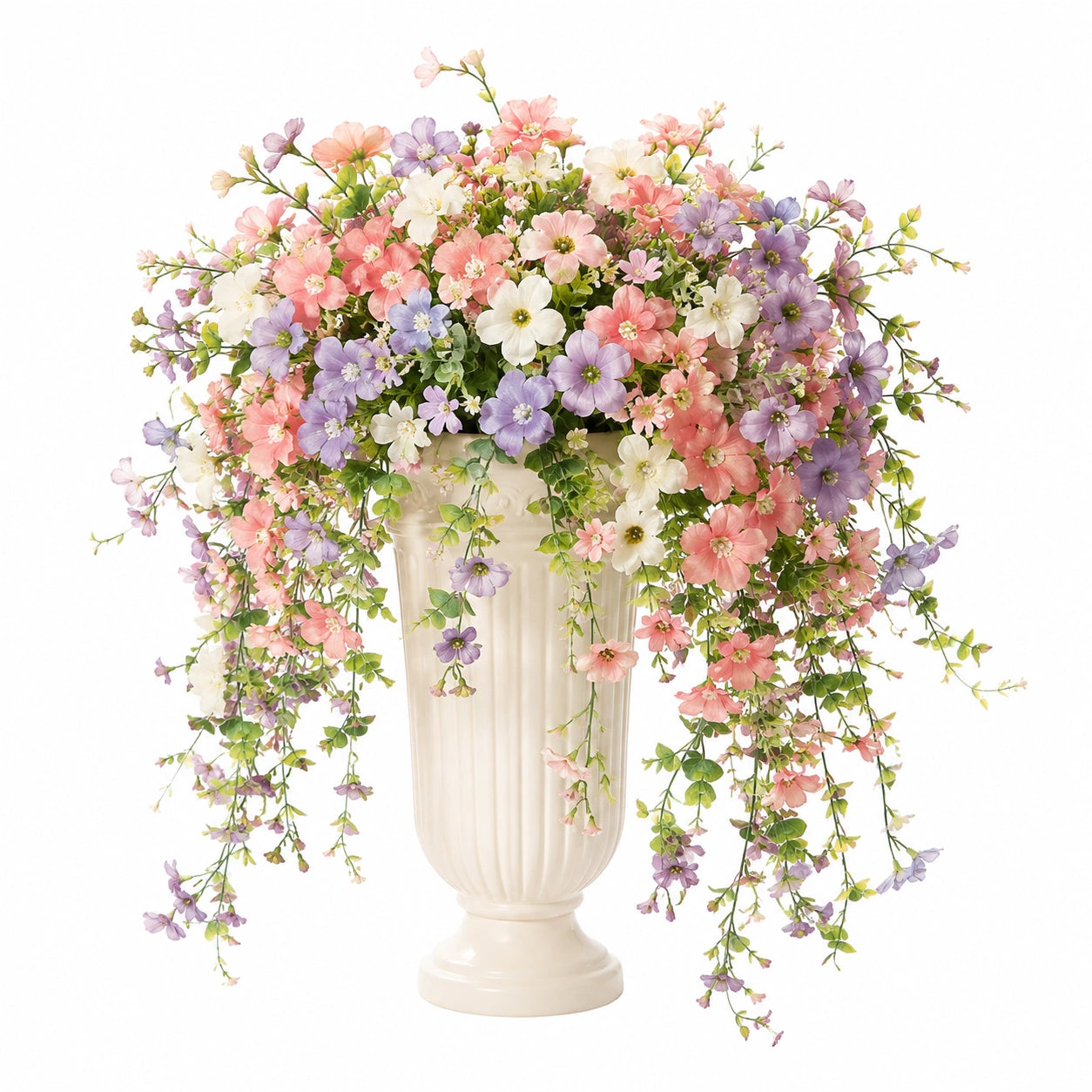 Bouquet Floral Décoratif en Soie avec Fleurs Multicolores