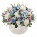 Arrangement Floral Artificiel avec Pot Décoratif