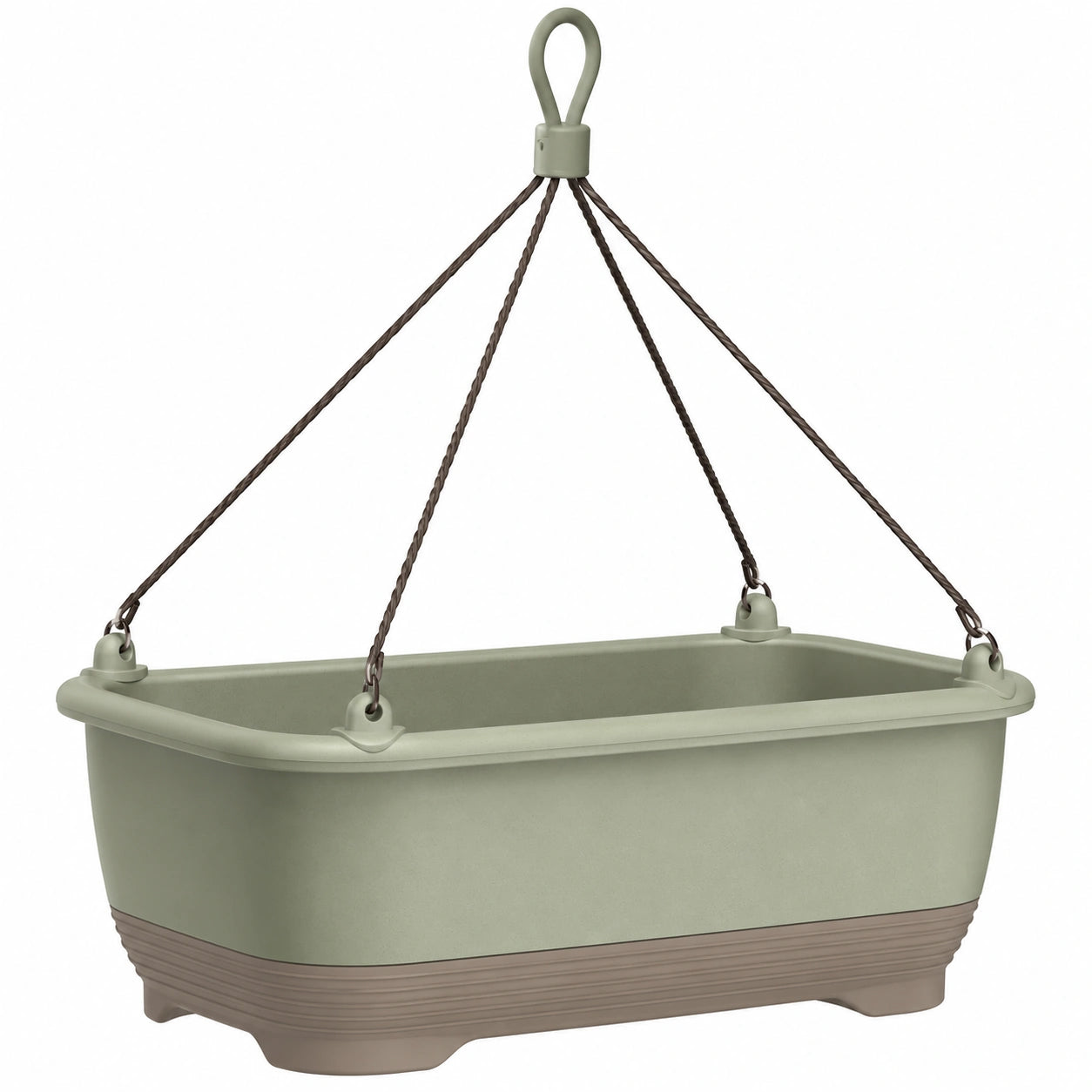 Jardinière Suspendue Rectangulaire Vert Sable