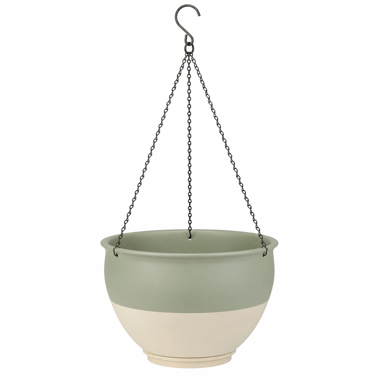 Jardinière Suspendue Résistante Vert/Beige 30cm