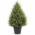 Arbre Artificiel Vert avec Pot Noir 80 cm