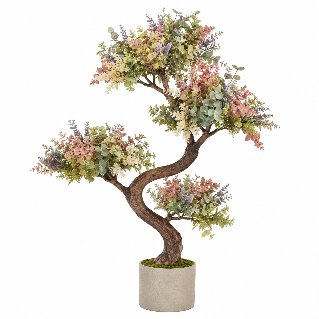 Arbre Décoratif Artificiel Multicolore avec Pot 75 cm