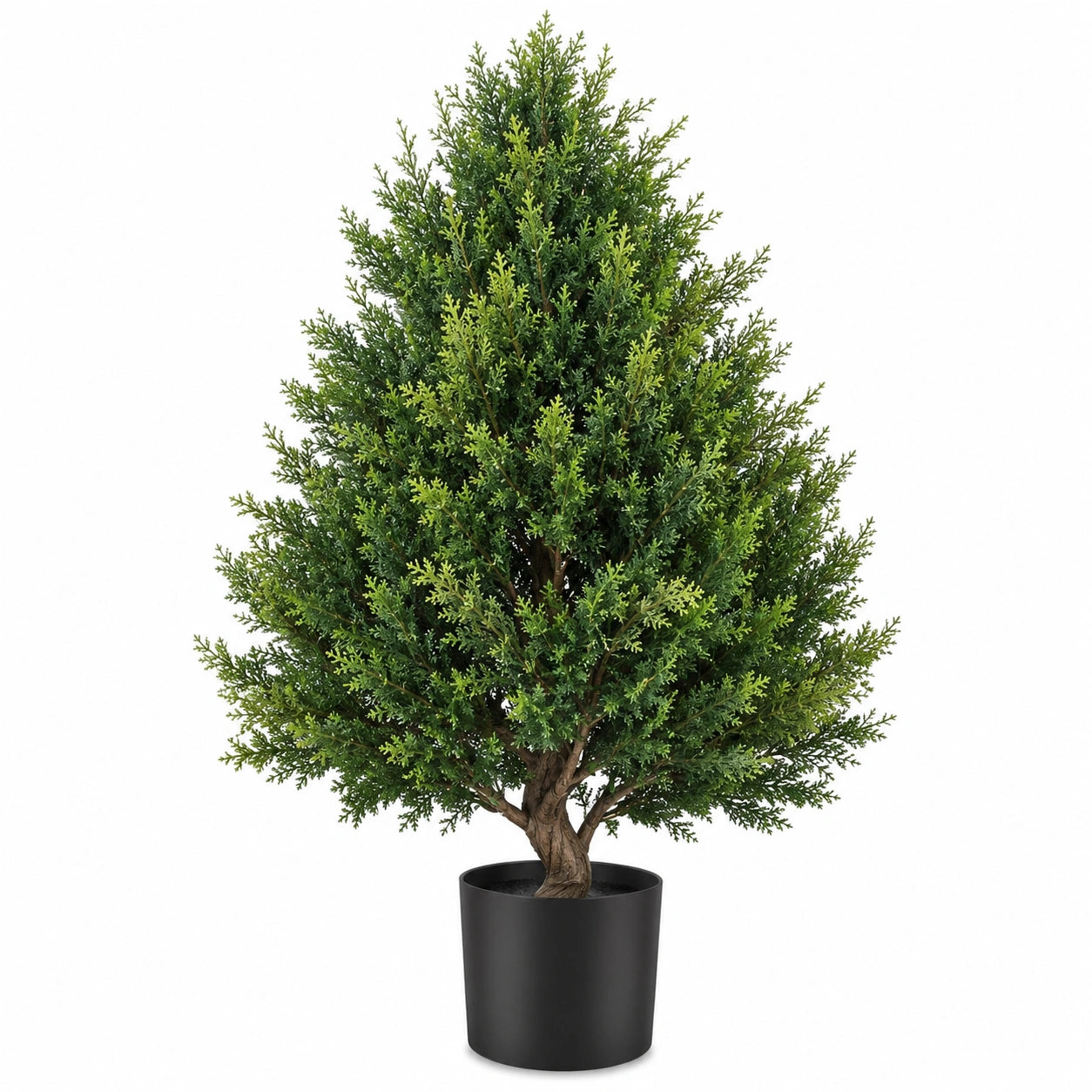 Arbre Artificiel 120 cm Vert avec Pot D'intérieur/D'extérieur