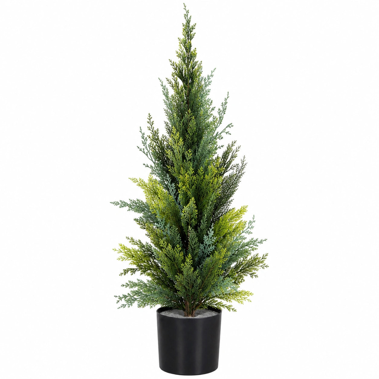 Plante Artificielle Cyprès en Pot Vert 90 cm