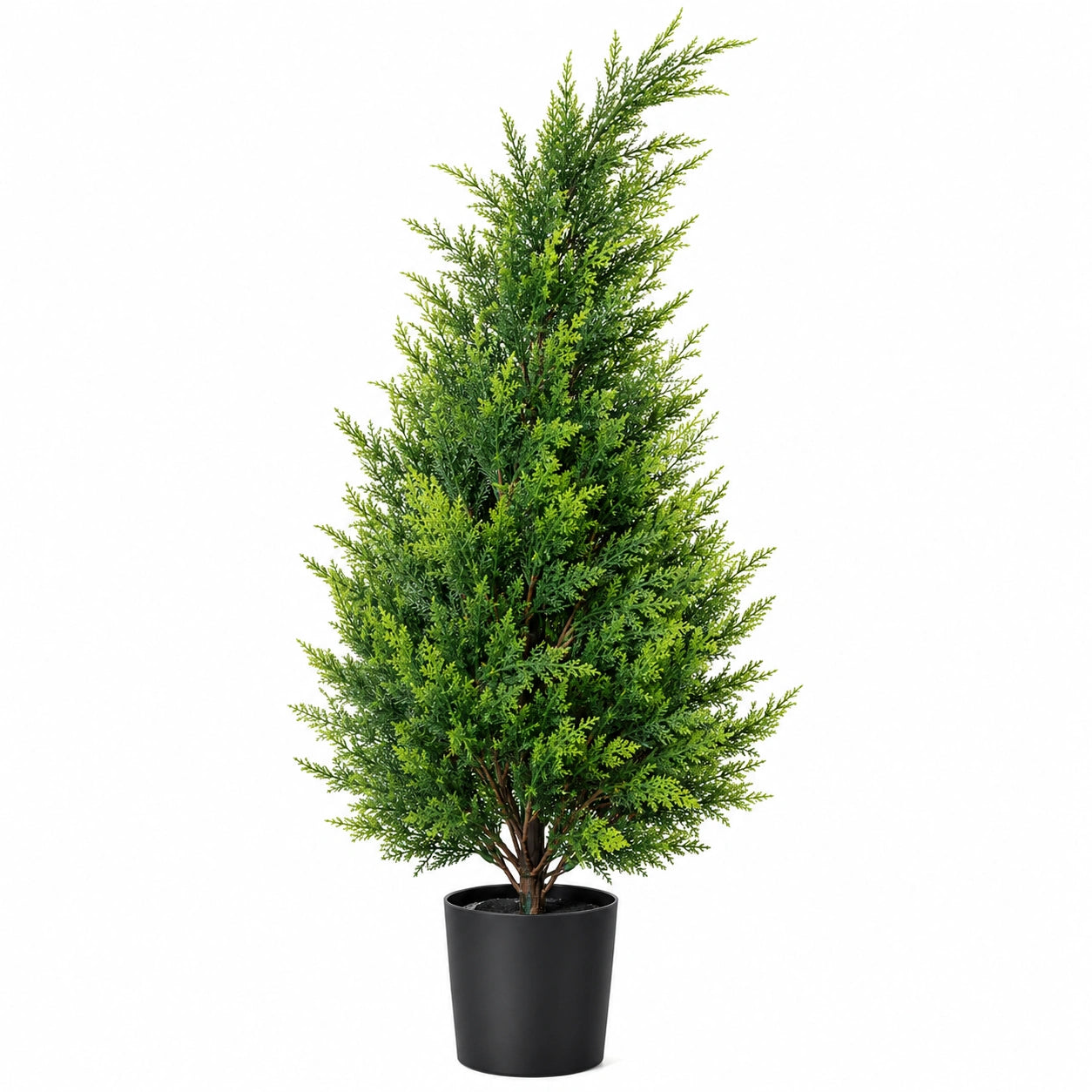 Plante Artificielle Cyprès Vert avec Pot 150 cm