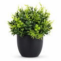 Plante Artificielle Vert en Pot Noir 20 cm