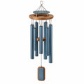 Carillon éolien en métal et bois bleu