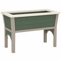 Jardinière Élevée Extérieure Vert et Beige