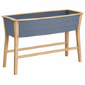 Bac à Plantes surélevé Bleu/Bois Extérieur 90x30x75 cm