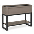Jardinière surélevée extérieure avec étagère marron 100x40x80 cm