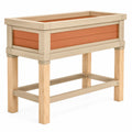 Jardinière surélevée extérieure beige et terracotta