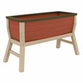 Jardinière surélevée extérieure rouge et beige