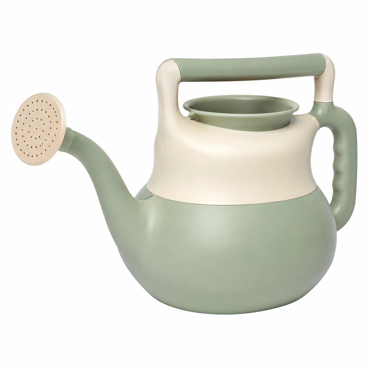 Arrosoir de Jardin 5L Grande Capacité Vert et Beige